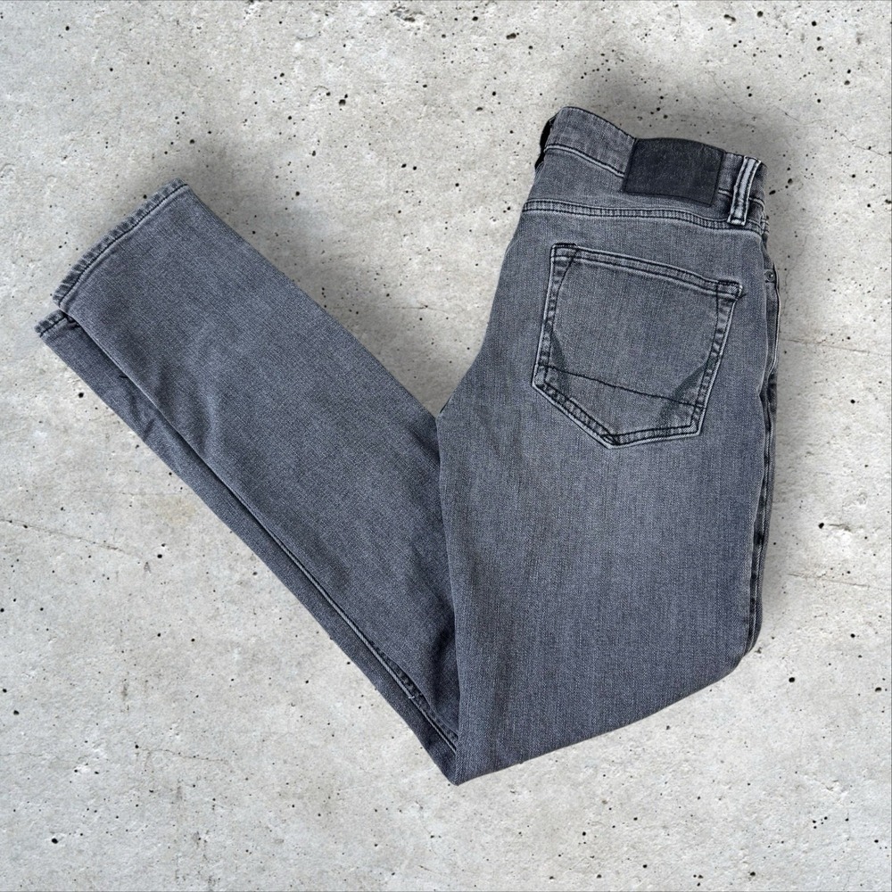 ALLSAINTS Rex Slim Fit Denim Jeans Men's 28x32 Washed Black Gray